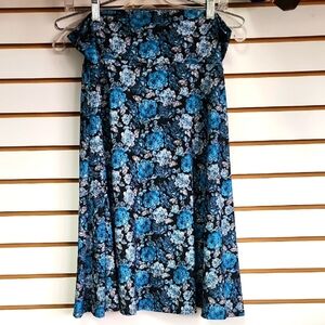 Floral A-line Midi Skirt